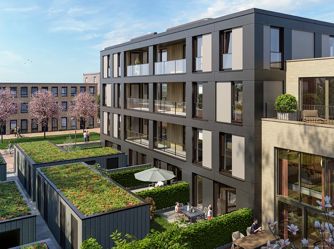 Holenkwartier appartementen achterzijde