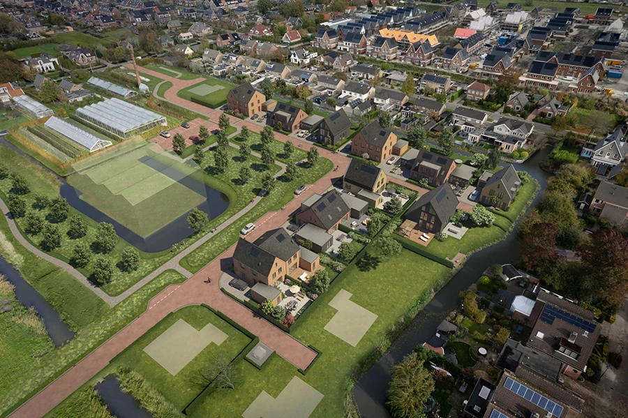 Kindvriendelijke wijk met bijzondere architectonische uitstraling