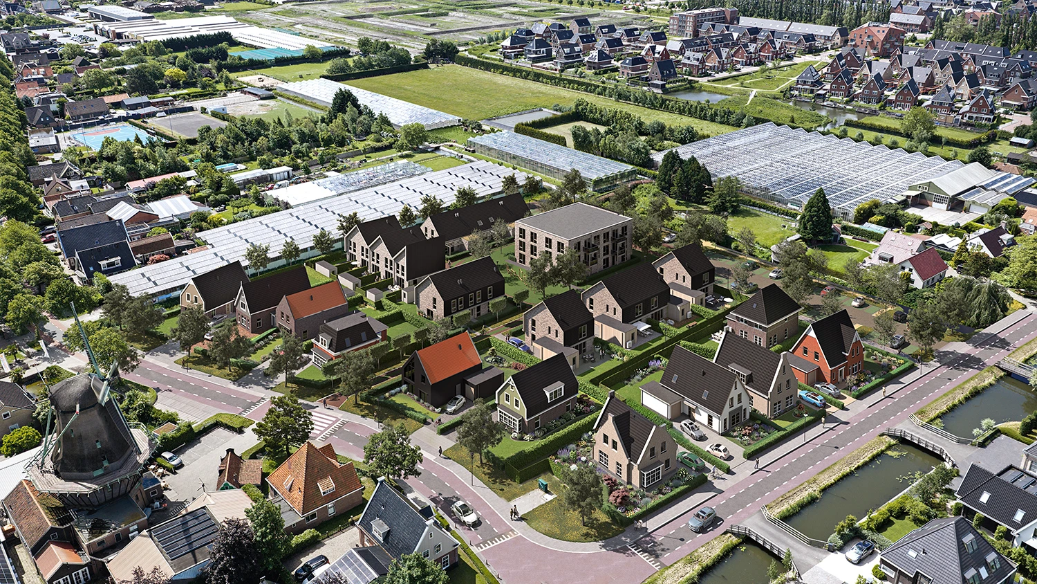 Molenhof Oosterblokker impressie vogelvlucht